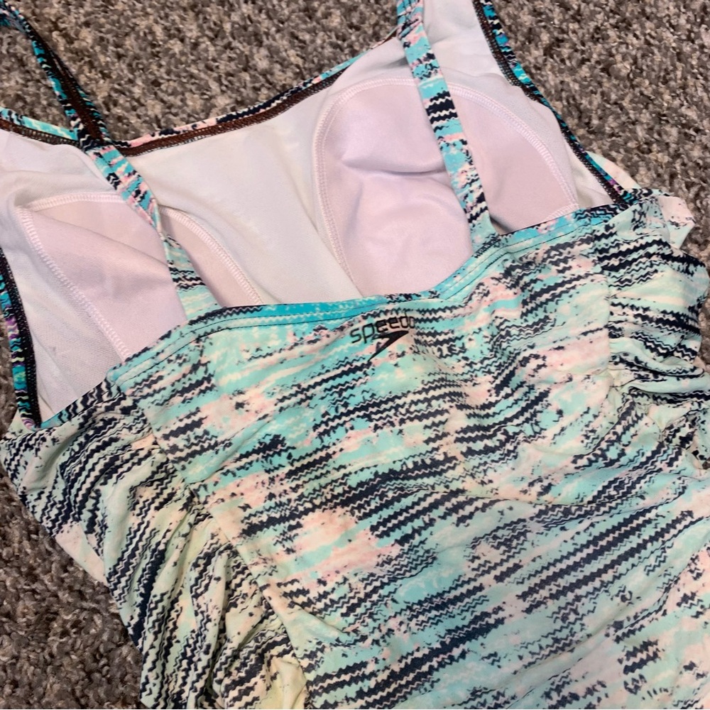 Speedo VTG 90s One Piece Ruched Swimsuit - Picture 8 of 11